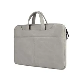 15 Inch Waterproof Pu Leather Zipper Portable Strap Laptop Bag Xf0762