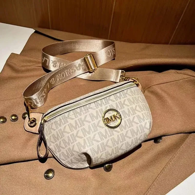 2024 Vintage Shoulder Bag Women Printed Letter Crossbody Chest Bag With Adjustable Strap Designer Luxury Soft Leather Waist Pack