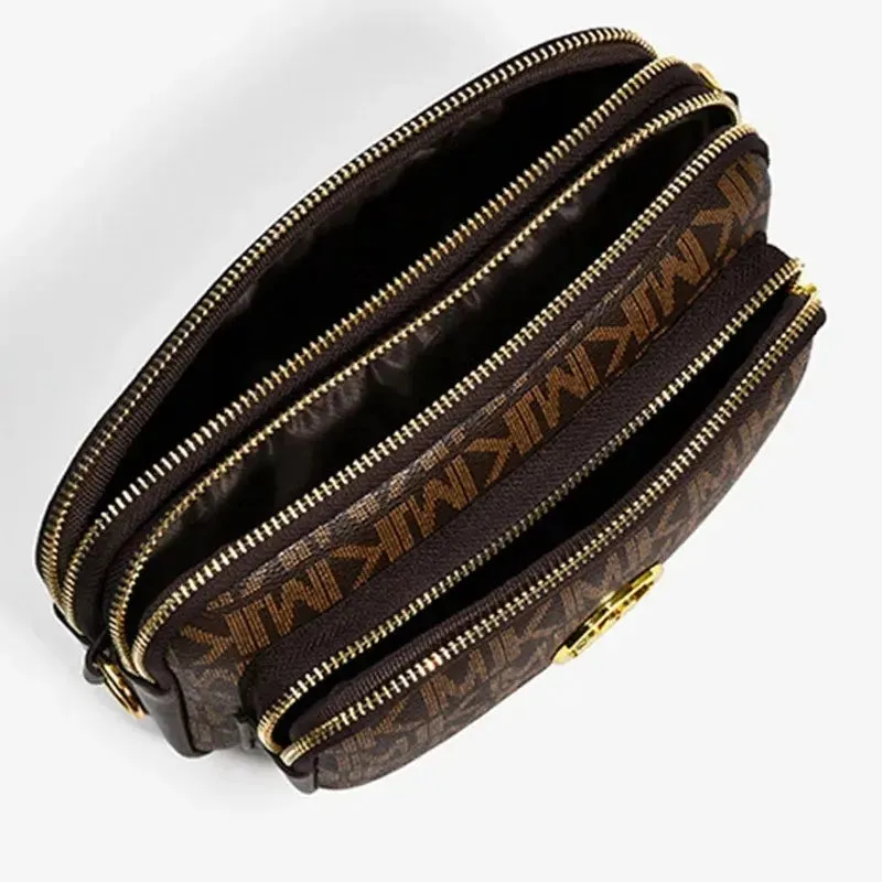 2024 Vintage Shoulder Bag Women Printed Letter Crossbody Chest Bag With Adjustable Strap Designer Luxury Soft Leather Waist Pack