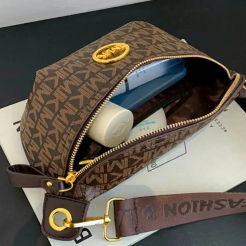 2024 Vintage Shoulder Bag Women Printed Letter Crossbody Chest Bag With Adjustable Strap Designer Luxury Soft Leather Waist Pack