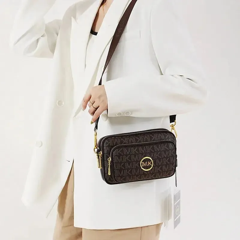 2024 Vintage Shoulder Bag Women Printed Letter Crossbody Chest Bag With Adjustable Strap Designer Luxury Soft Leather Waist Pack