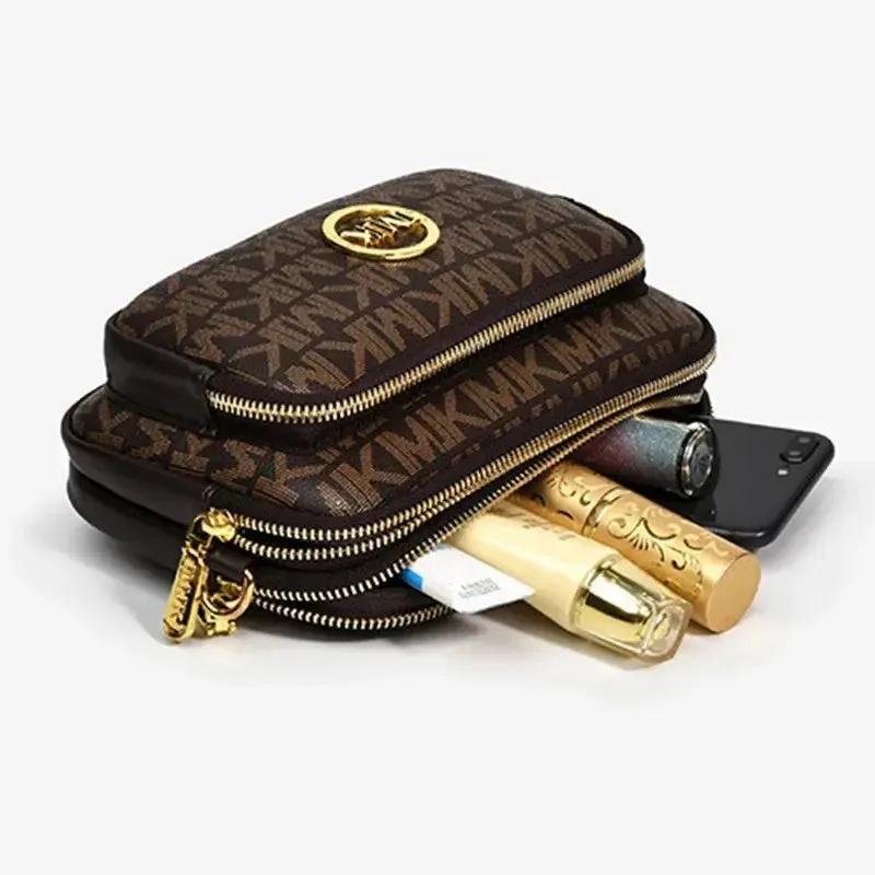 2024 Vintage Shoulder Bag Women Printed Letter Crossbody Chest Bag With Adjustable Strap Designer Luxury Soft Leather Waist Pack