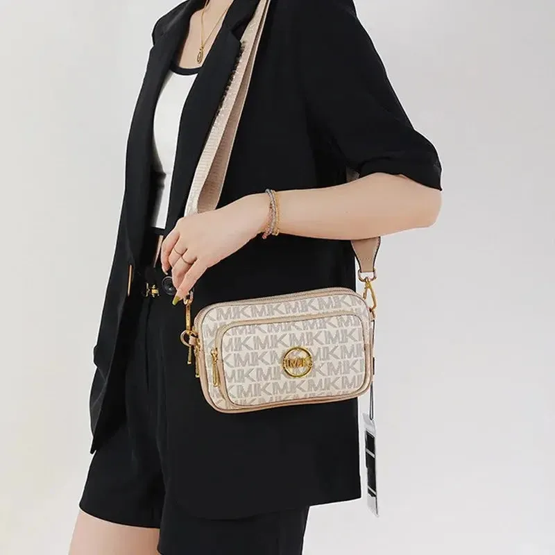 2024 Vintage Shoulder Bag Women Printed Letter Crossbody Chest Bag With Adjustable Strap Designer Luxury Soft Leather Waist Pack
