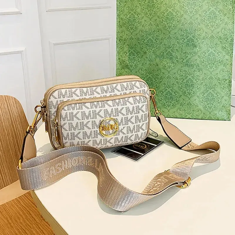 2024 Vintage Shoulder Bag Women Printed Letter Crossbody Chest Bag With Adjustable Strap Designer Luxury Soft Leather Waist Pack