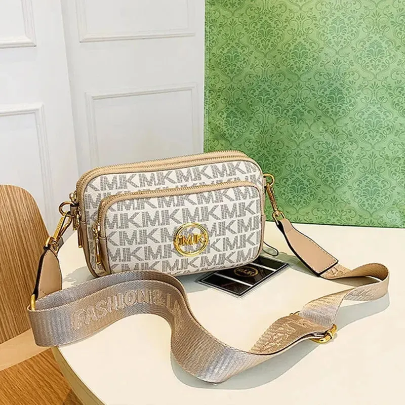 2024 Vintage Shoulder Bag Women Printed Letter Crossbody Chest Bag With Adjustable Strap Designer Luxury Soft Leather Waist Pack