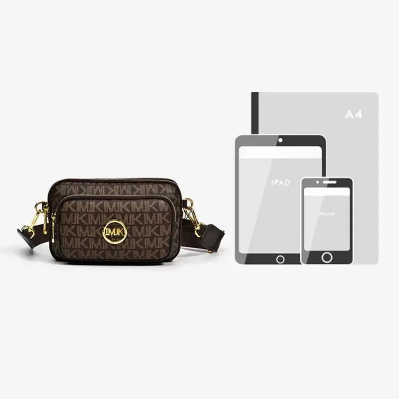 2024 Vintage Shoulder Bag Women Printed Letter Crossbody Chest Bag With Adjustable Strap Designer Luxury Soft Leather Waist Pack