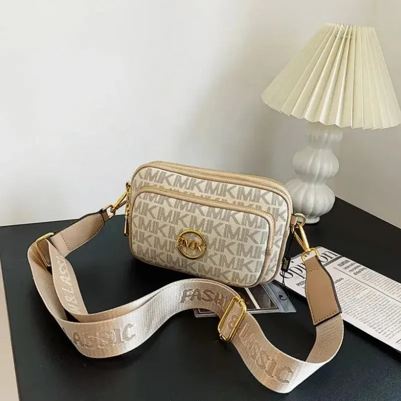 2024 Vintage Shoulder Bag Women Printed Letter Crossbody Chest Bag With Adjustable Strap Designer Luxury Soft Leather Waist Pack