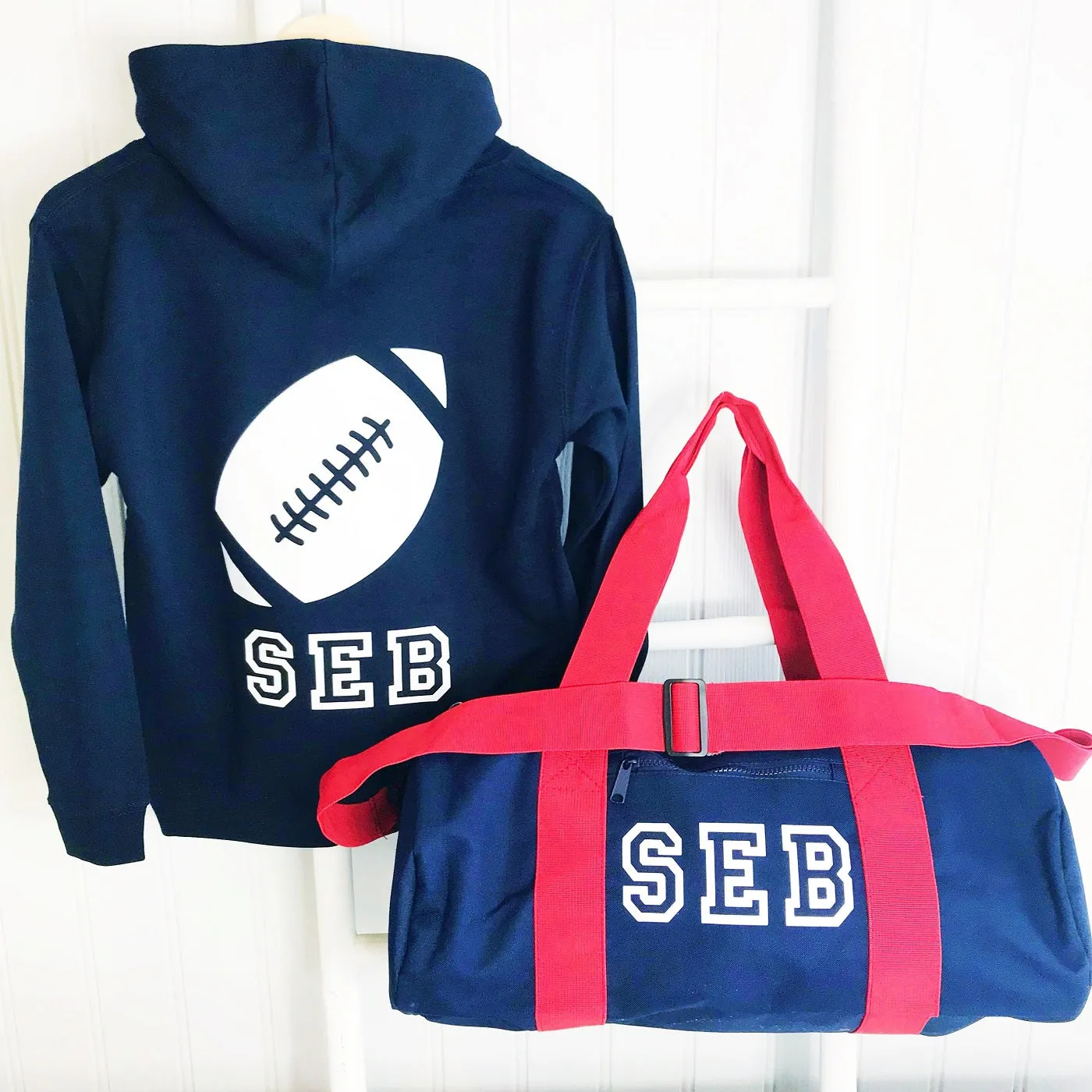 Boys'  Rugby Personalised Activity Hoodie (3 colours available)