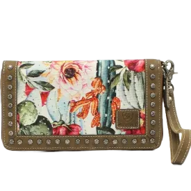 Cactus Floral Print Cruiser Clutch Wallet