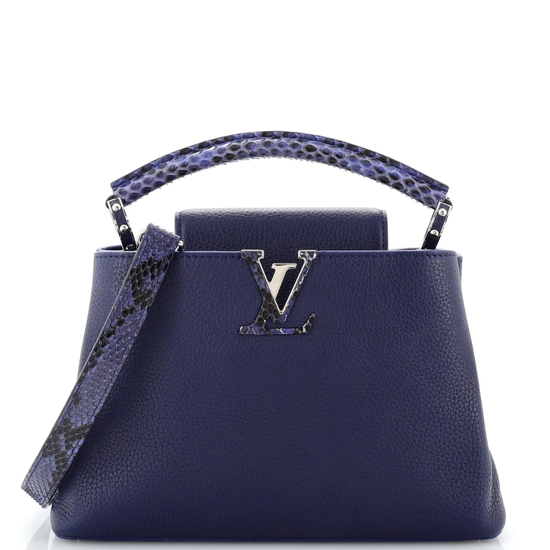 Capucines Bag Leather with Python BB