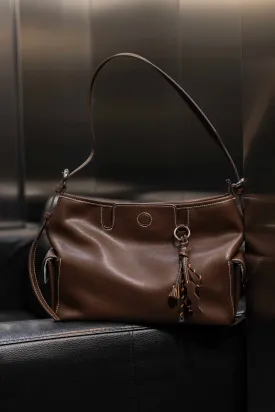 Cecilia Shoulder Bag - Cappucino - Tas Bahu Wanita Bahan Real Leather