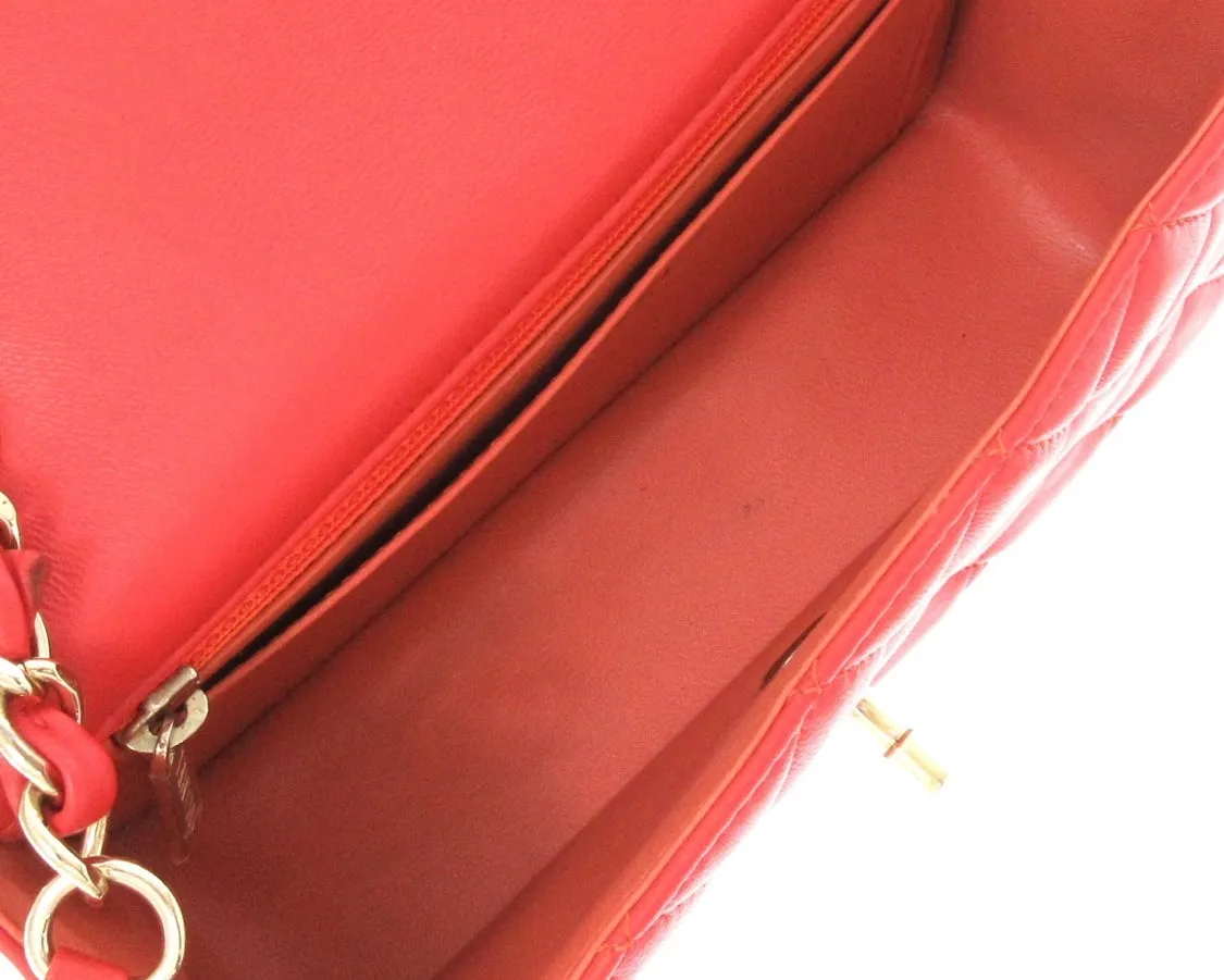 Chanel mini timeless red bag