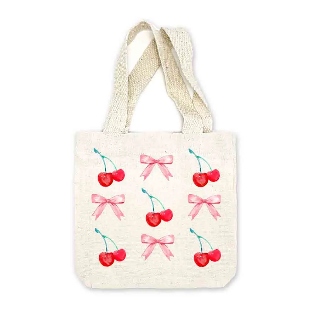 Cherries and Bows Mini Bag - Sold as set of 2