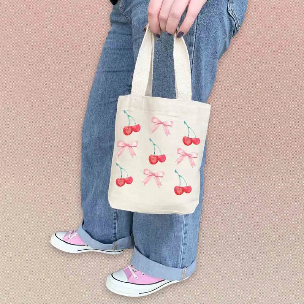 Cherries and Bows Mini Bag - Sold as set of 2