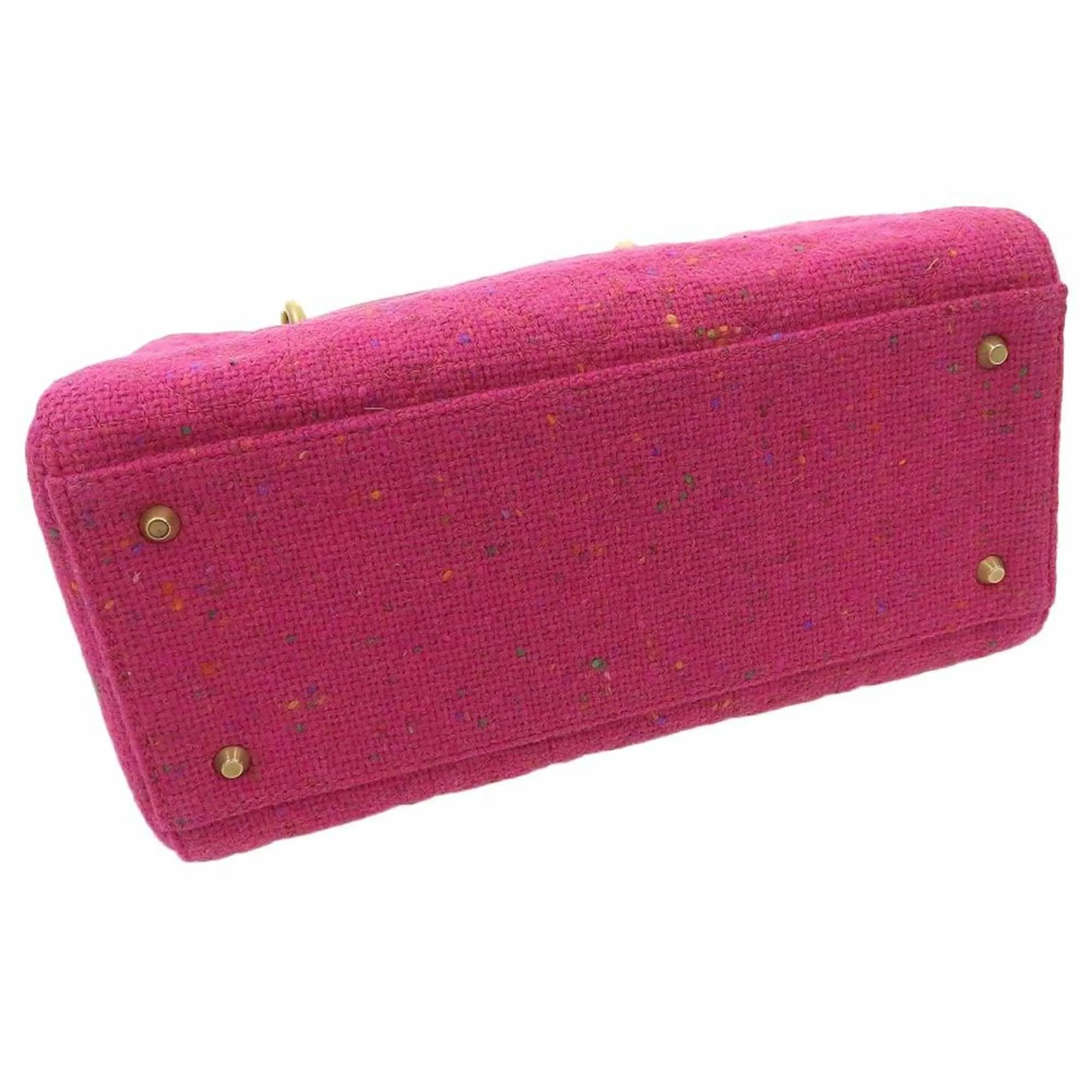 Christian Dior Lady handbag tweed pink