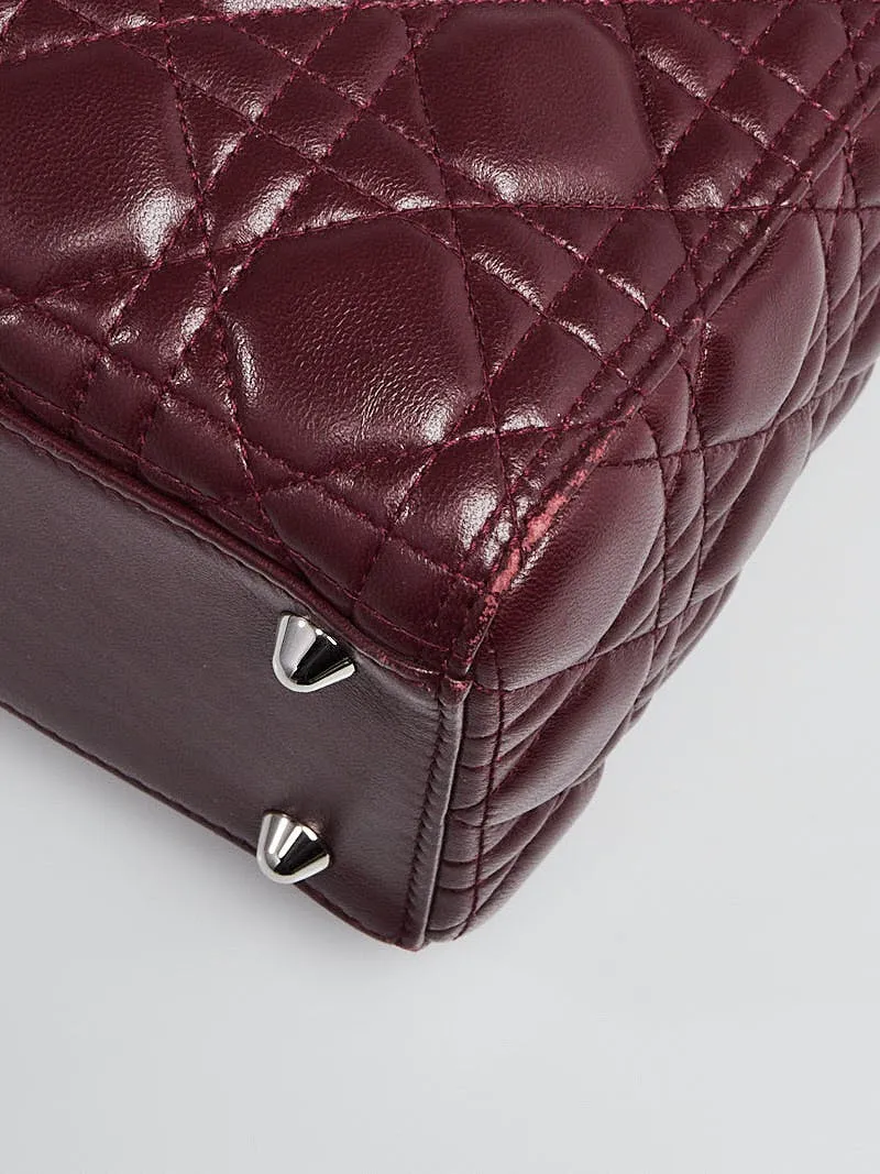 CHRISTIAN DIOR LAMBSKIN LADY DIOR BAG