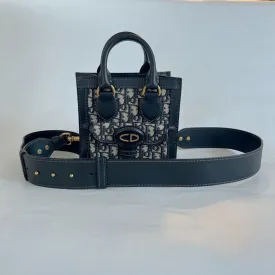 Christian Dior Oblique Mini Tote Bag Blue