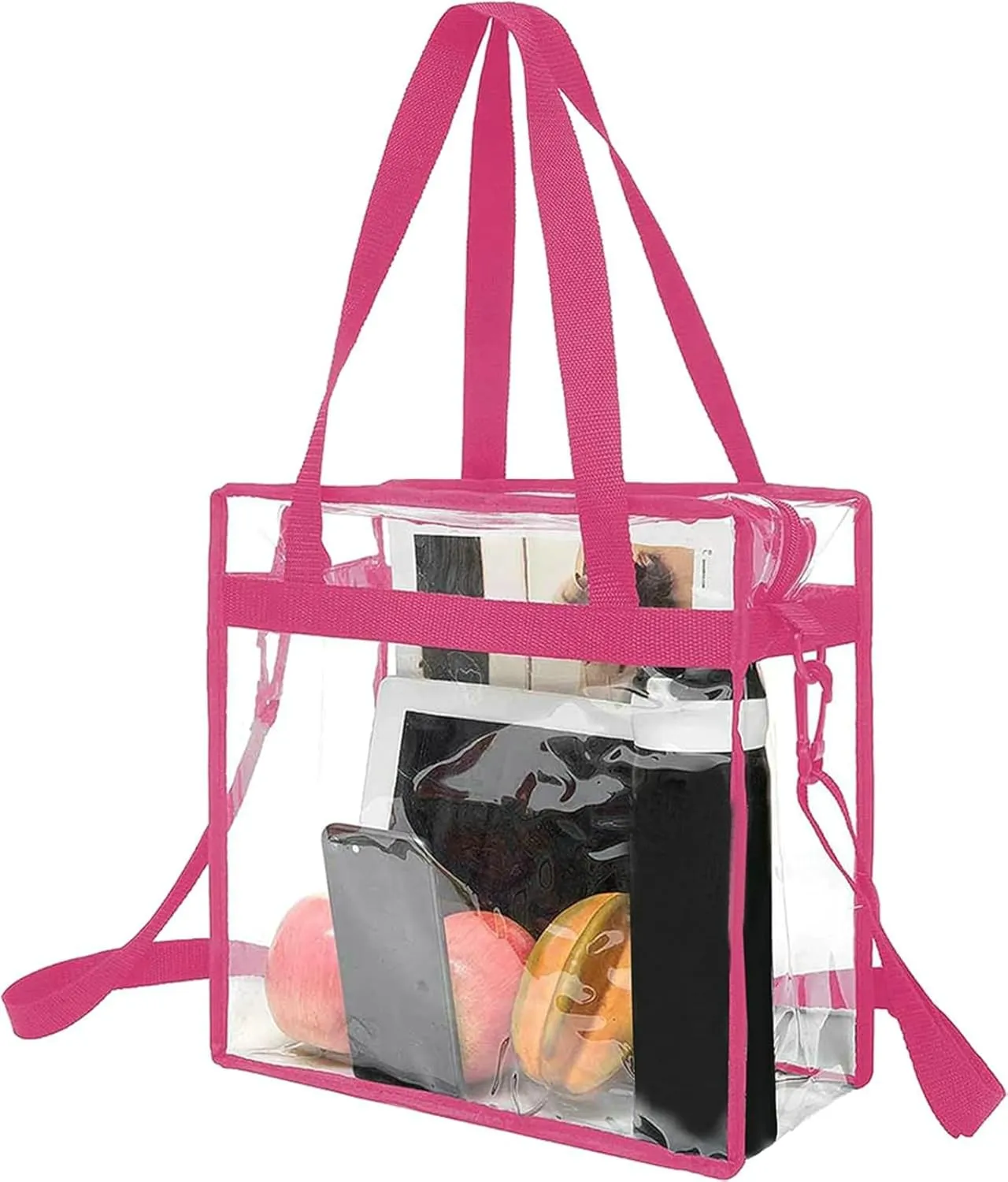 Clear Tote Bag Stadium Events 2025 PVC Transparent Tote Bag Shoulder Crossbody Jelly Bag Travel Gym Swimming