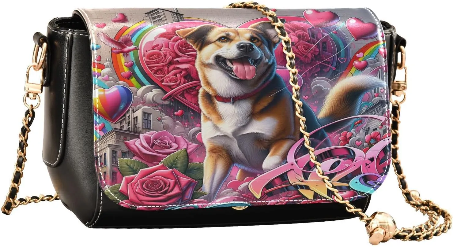 Crossbody Bags for Women Trendy Women's Black Shoulder Bag Small PU Leather Flap Cross Body Bag Handbags