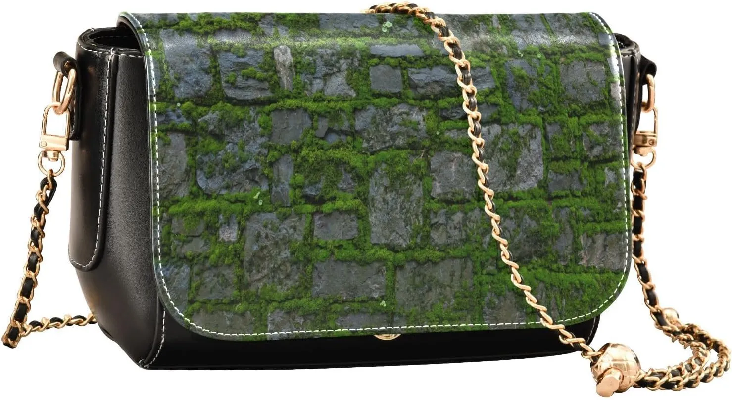 Crossbody Bags for Women Trendy Women's Black Shoulder Bag Small PU Leather Flap Cross Body Bag Handbags