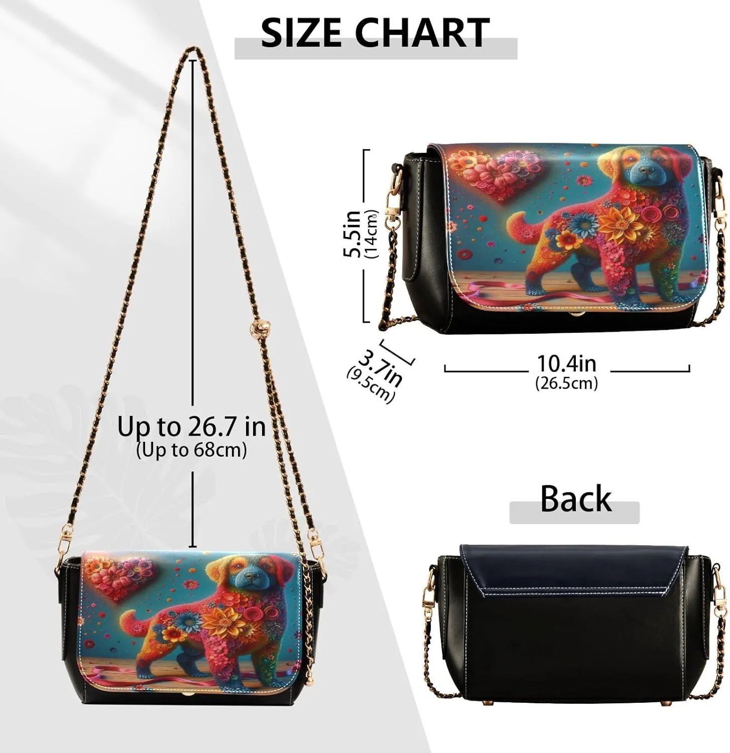 Crossbody Bags for Women Trendy Women's Black Shoulder Bag Small PU Leather Flap Cross Body Bag Handbags