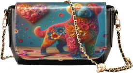 Crossbody Bags for Women Trendy Women's Black Shoulder Bag Small PU Leather Flap Cross Body Bag Handbags