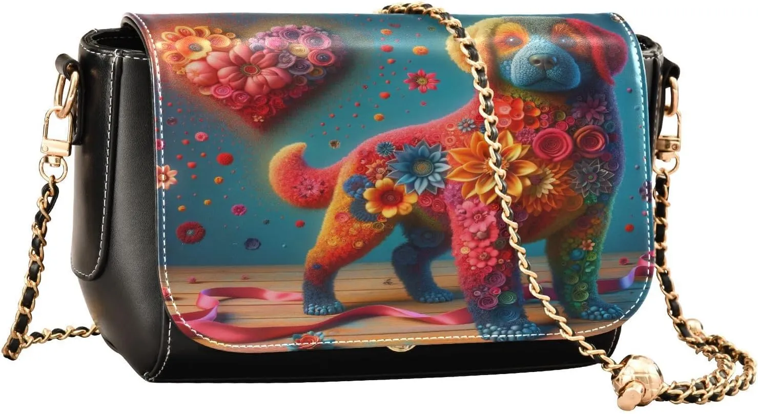 Crossbody Bags for Women Trendy Women's Black Shoulder Bag Small PU Leather Flap Cross Body Bag Handbags
