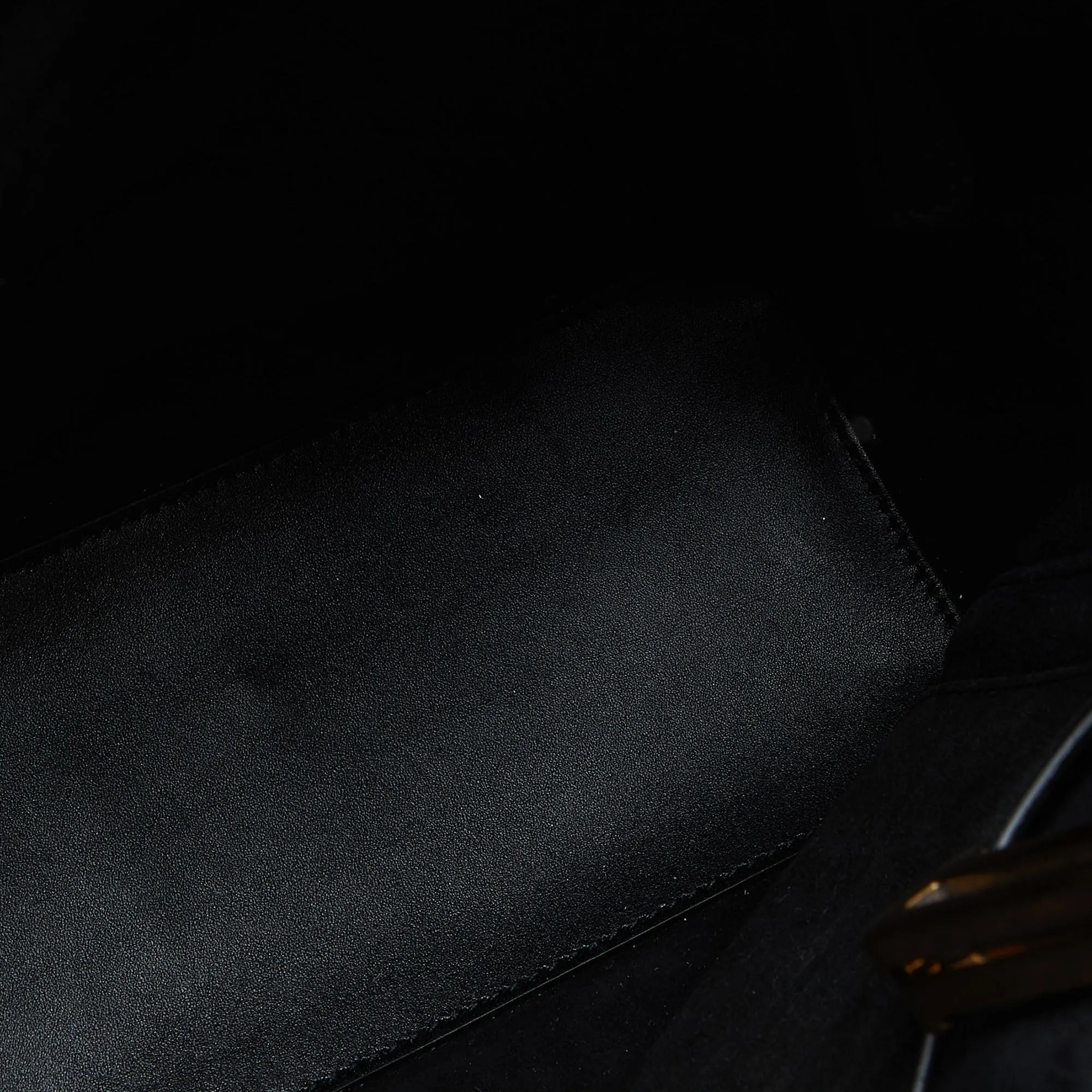 DIOR Black Leather Medium Studded Supple Lady  Tote