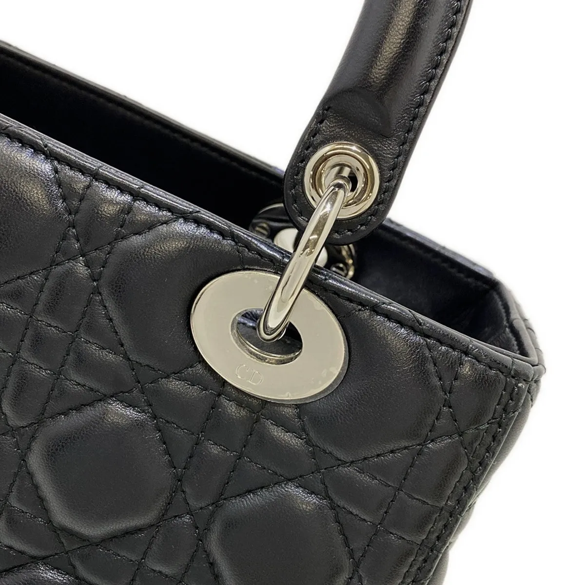 Dior, Lady Dior Medium Black Bag