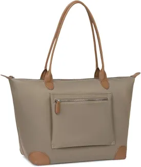 DORIS&JACKY Tote Bag For Women Large Lightweight Designer Leather Nylon Work Shoulder Bag And Foldable Travel Purse