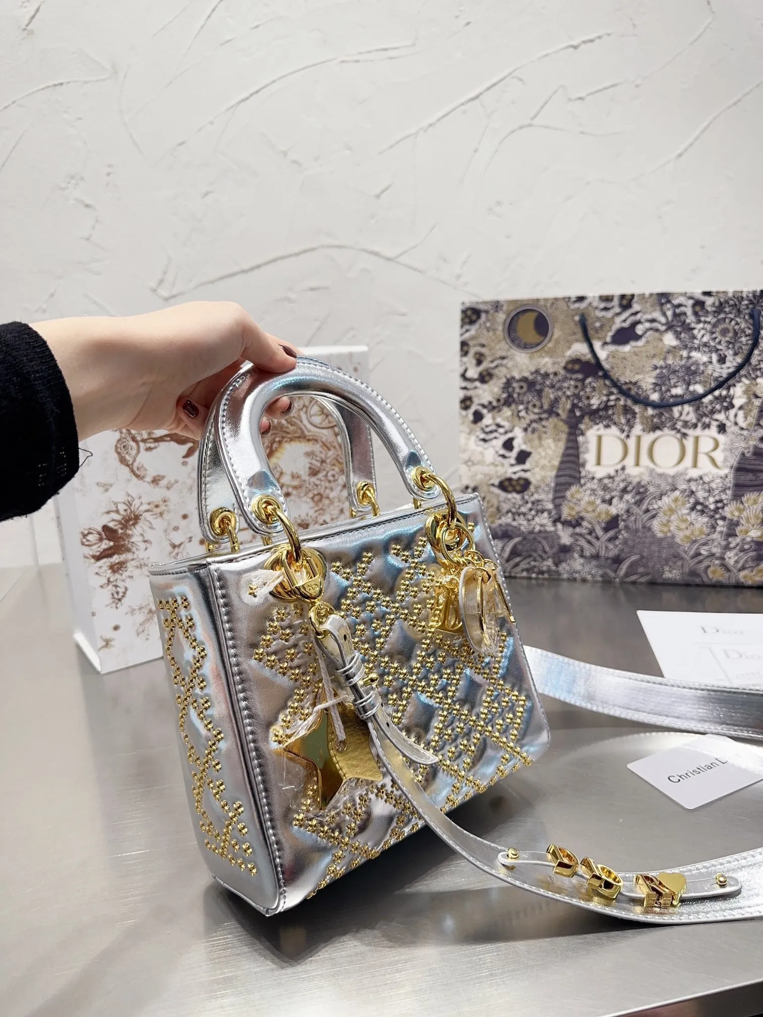 DR257 Small Lady Dior My ABCDior Bag / 7.9x7inch