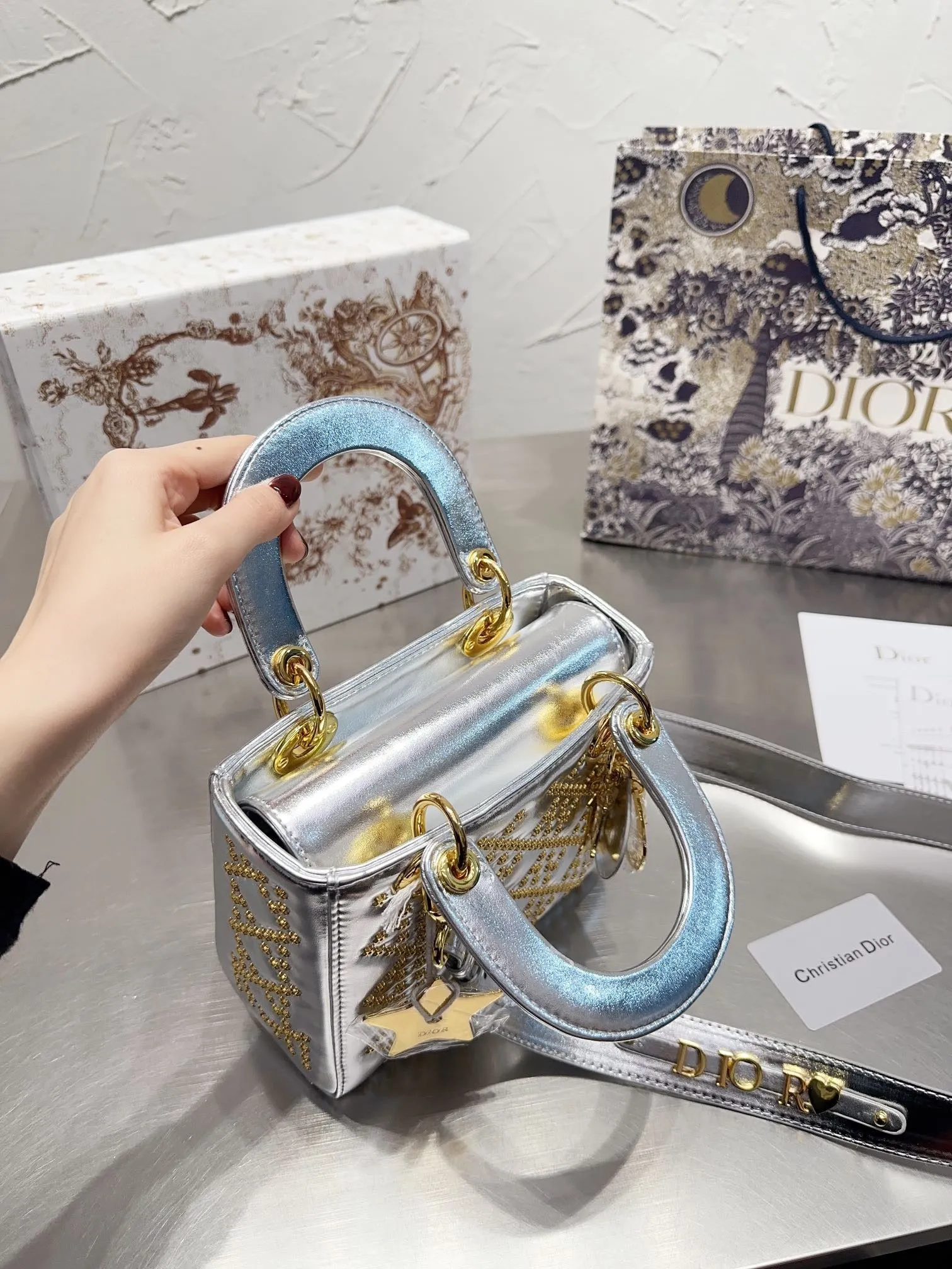 DR257 Small Lady Dior My ABCDior Bag / 7.9x7inch