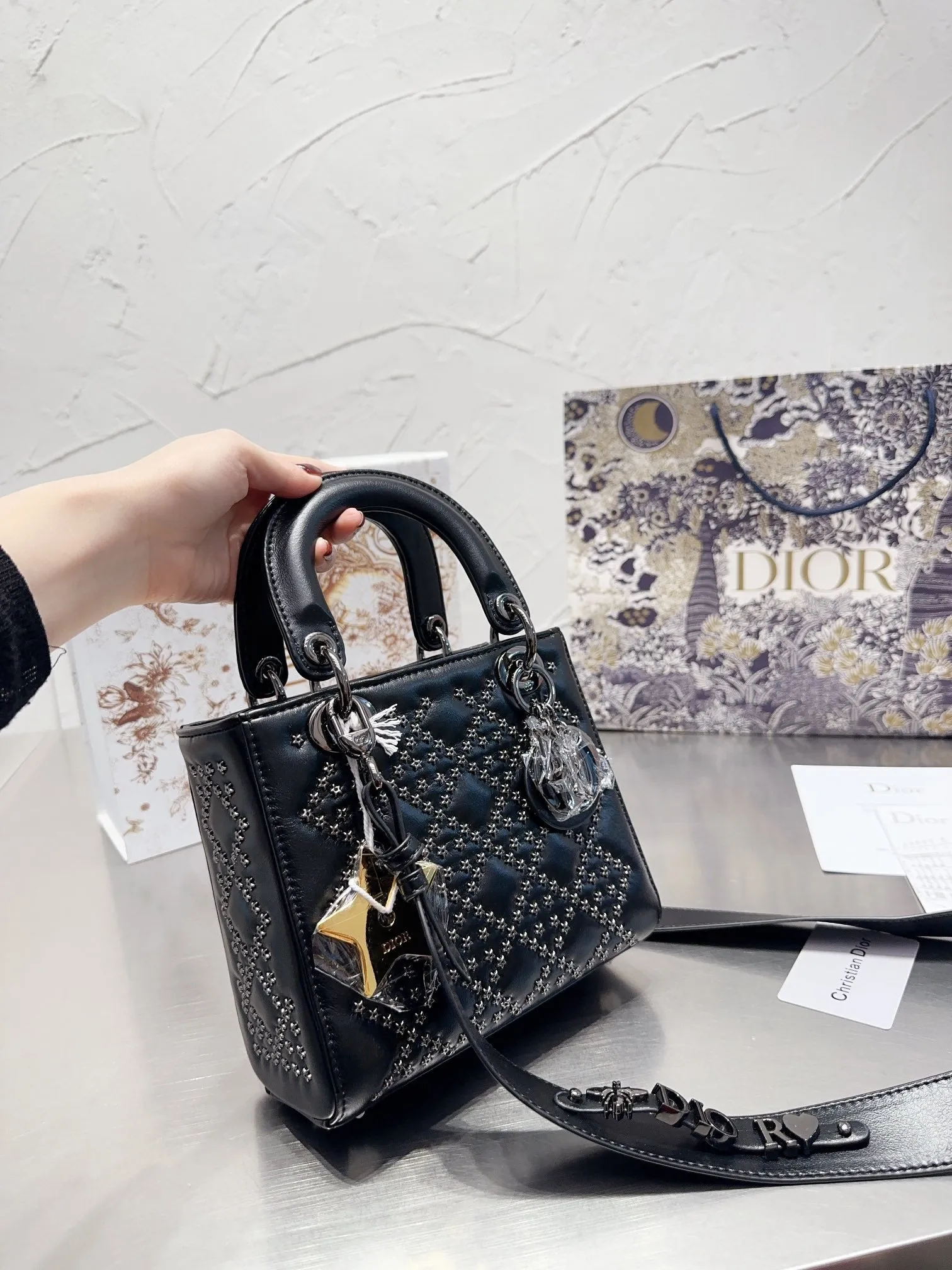 DR257 Small Lady Dior My ABCDior Bag / 7.9x7inch