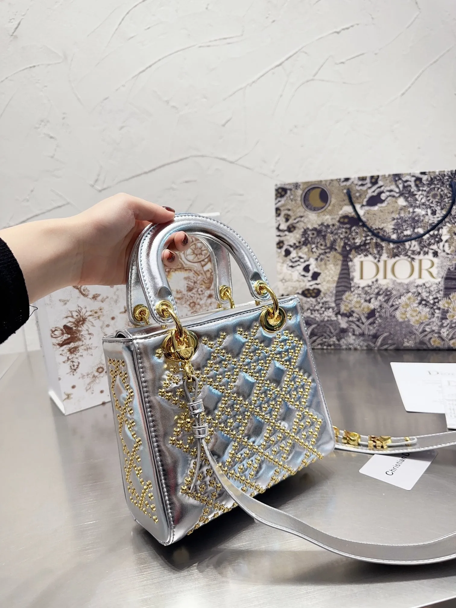 DR257 Small Lady Dior My ABCDior Bag / 7.9x7inch