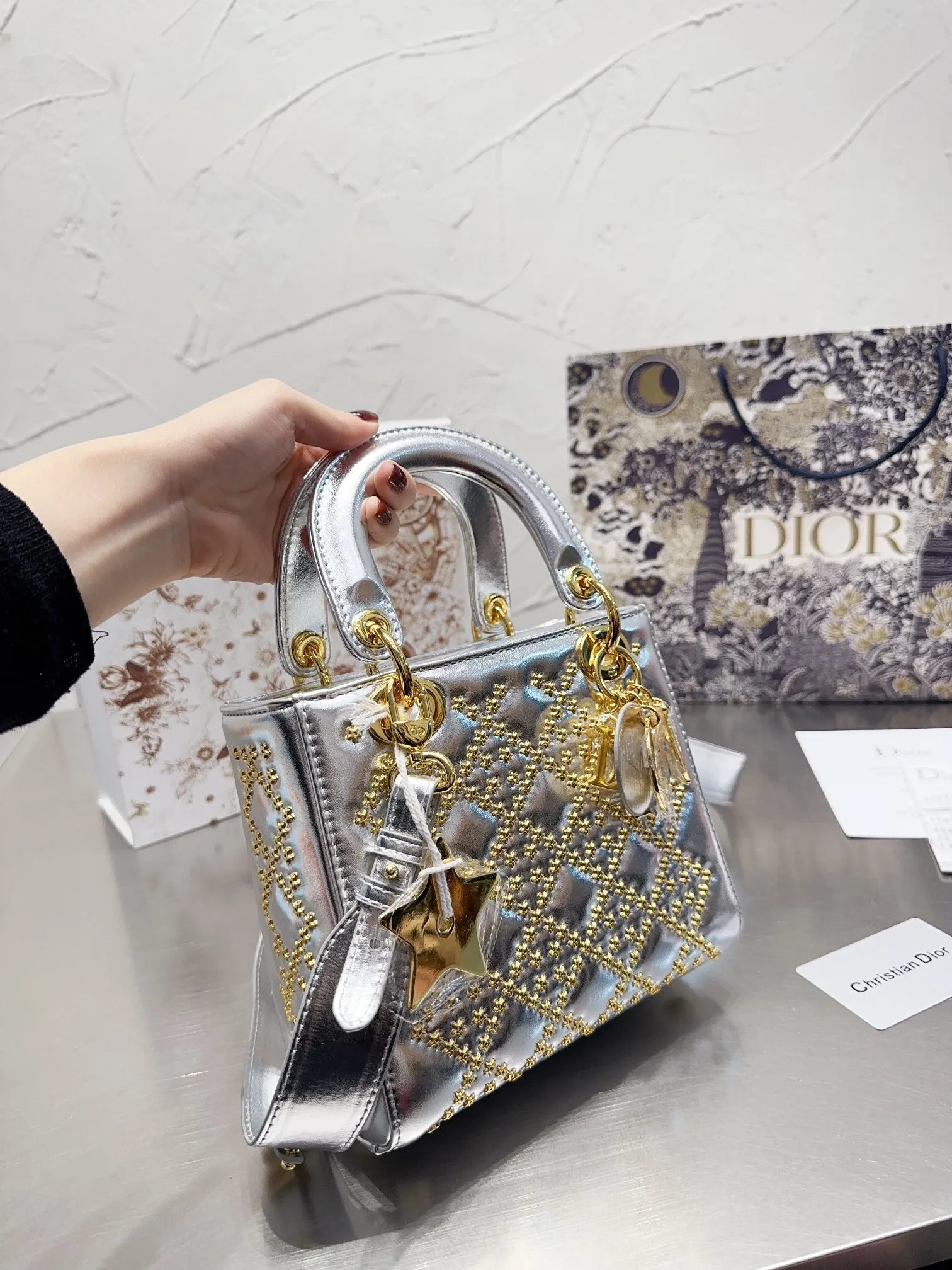 DR257 Small Lady Dior My ABCDior Bag / 7.9x7inch