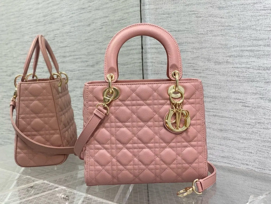 DR331 Medium Lady Dior Bag / HIGHEST QUALITY VERSION / 9.5 x 8 x 4.5 inches