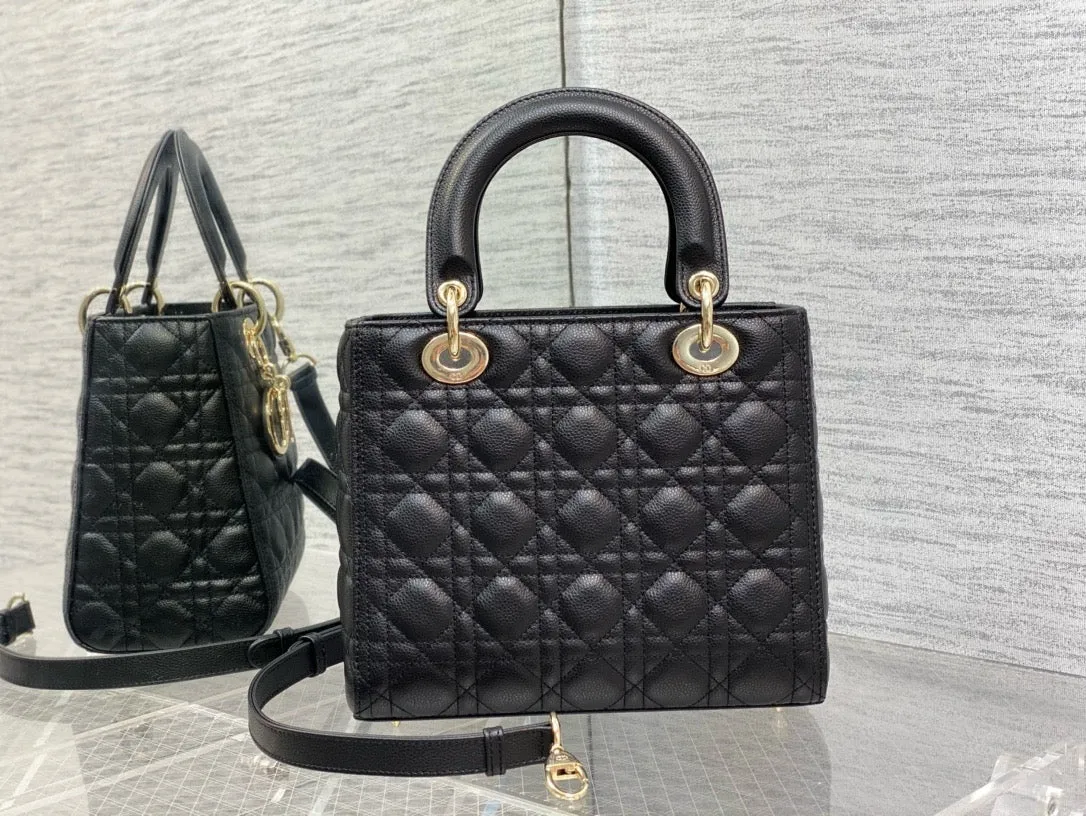 DR331 Medium Lady Dior Bag / HIGHEST QUALITY VERSION / 9.5 x 8 x 4.5 inches