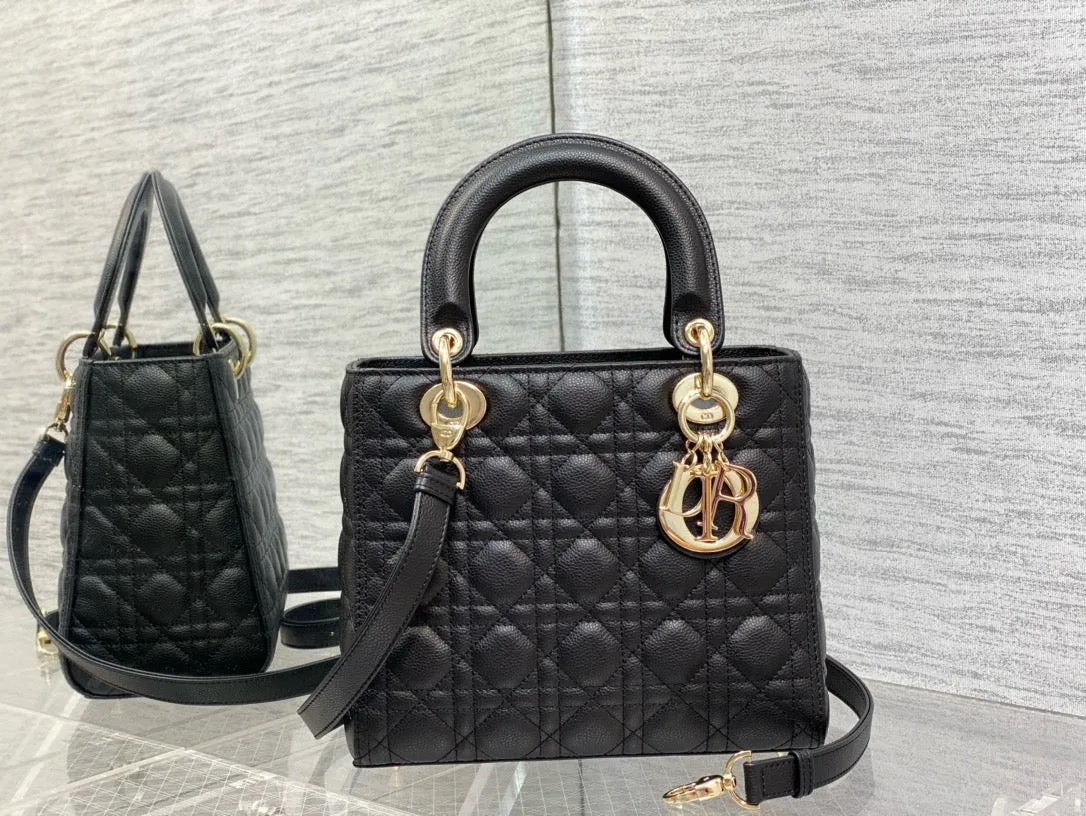 DR331 Medium Lady Dior Bag / HIGHEST QUALITY VERSION / 9.5 x 8 x 4.5 inches
