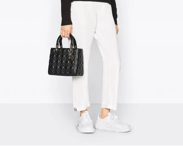 DR331 Medium Lady Dior Bag / HIGHEST QUALITY VERSION / 9.5 x 8 x 4.5 inches