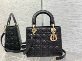 DR331 Medium Lady Dior Bag / HIGHEST QUALITY VERSION / 9.5 x 8 x 4.5 inches