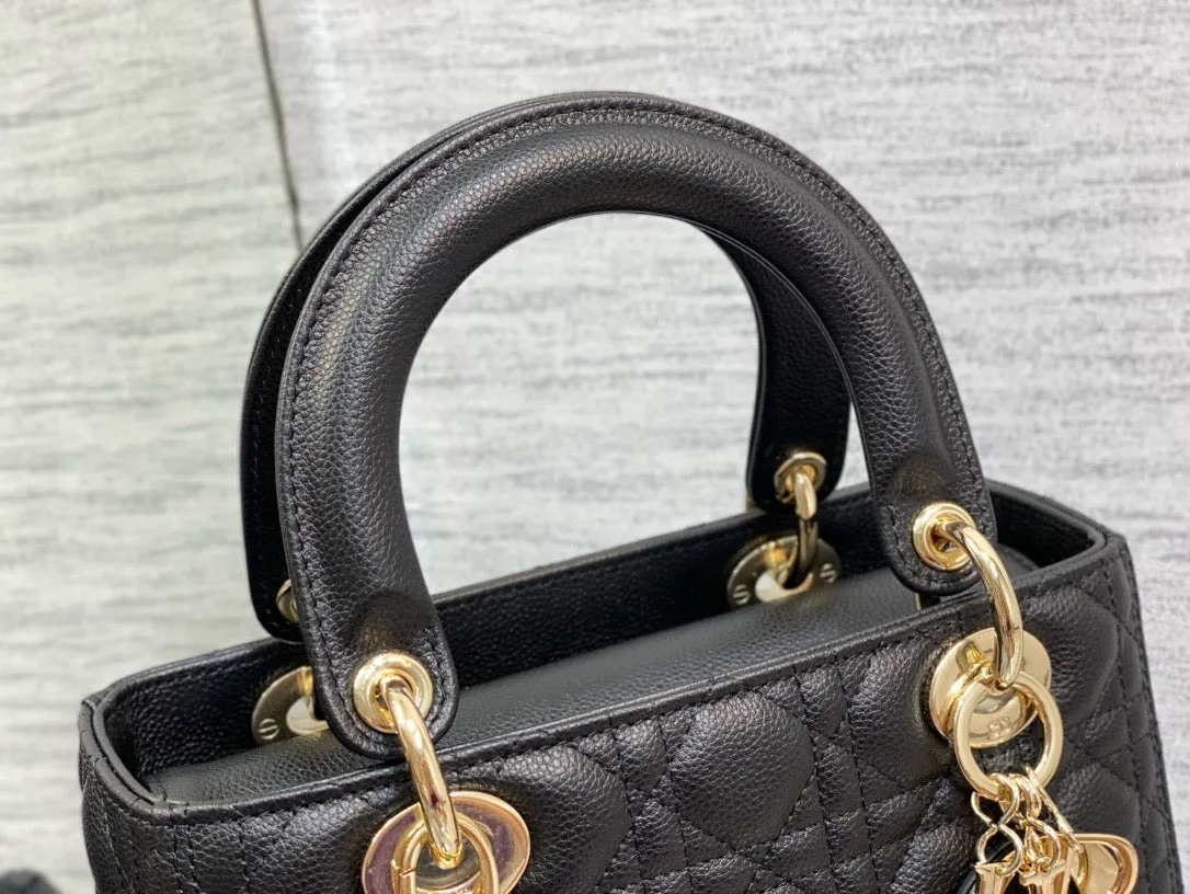 DR331 Medium Lady Dior Bag / HIGHEST QUALITY VERSION / 9.5 x 8 x 4.5 inches
