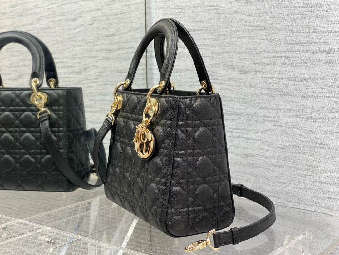 DR331 Medium Lady Dior Bag / HIGHEST QUALITY VERSION / 9.5 x 8 x 4.5 inches