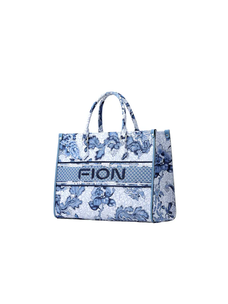 Dragon Large Jacquard Tote Bag