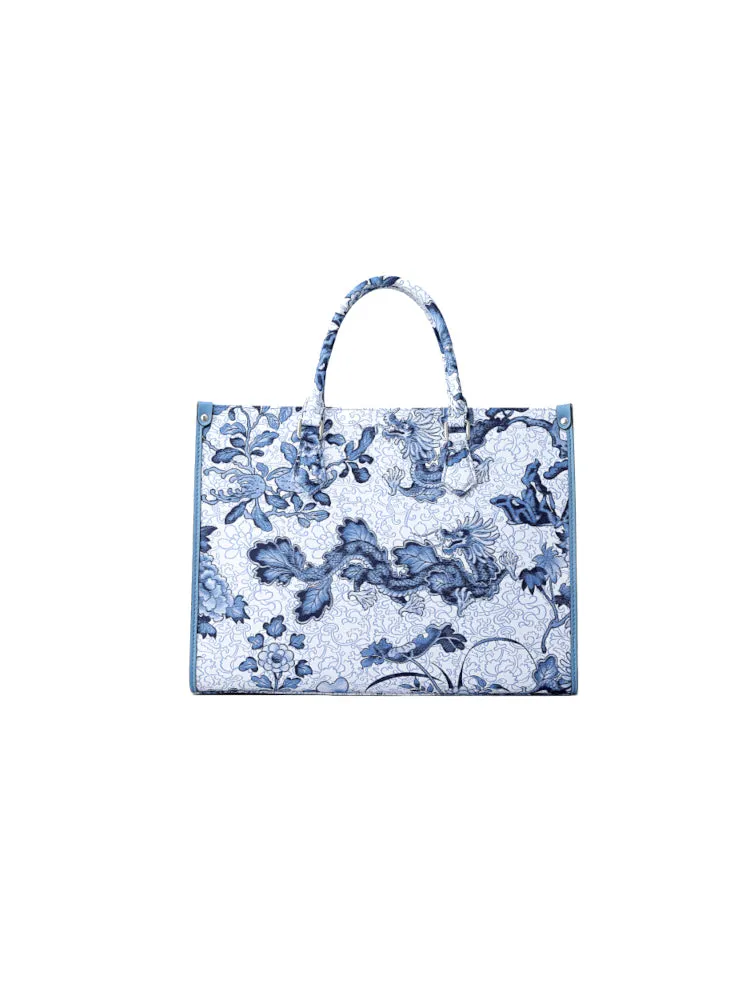 Dragon Large Jacquard Tote Bag