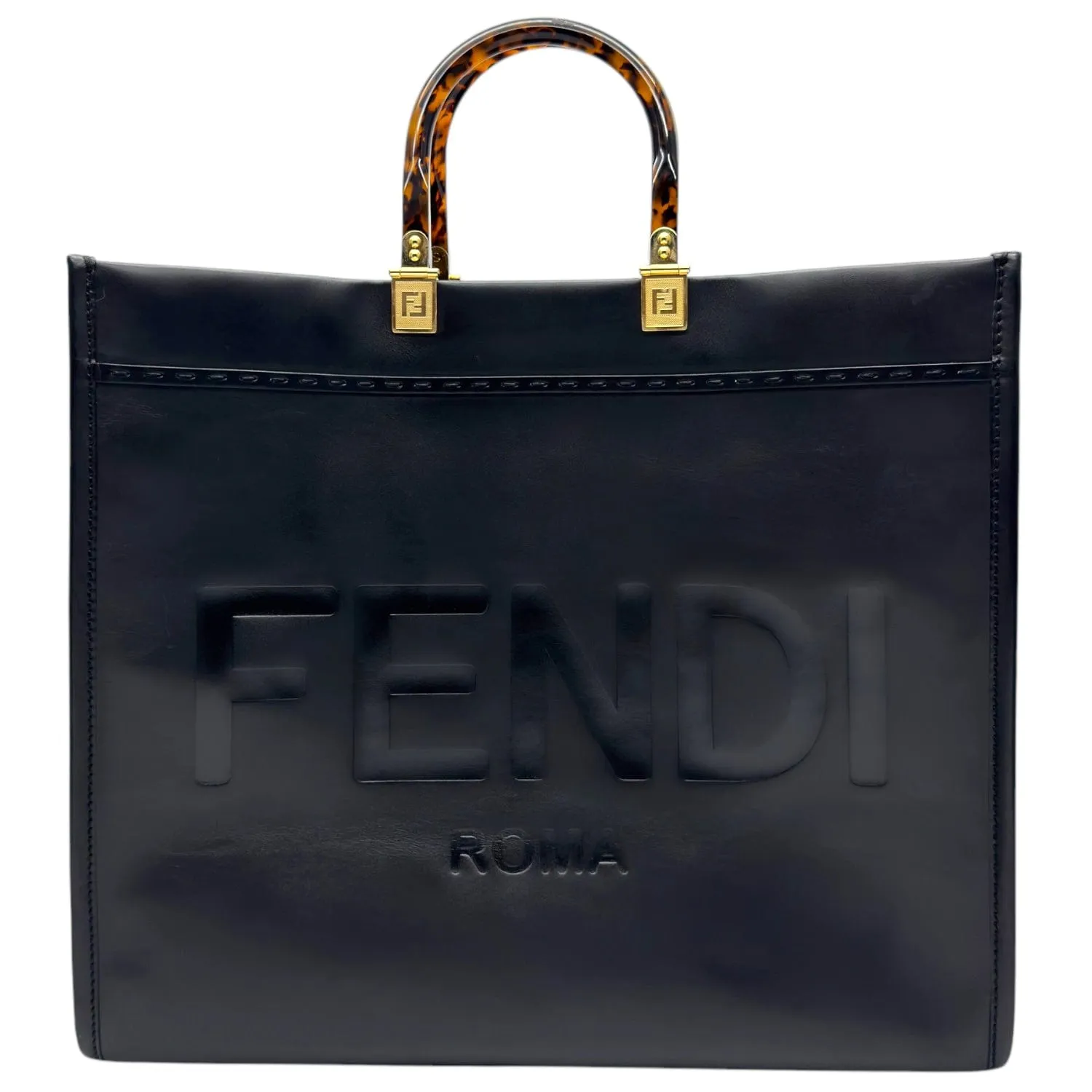 FENDI Roma Large Sunshine Shopper Tote - Black