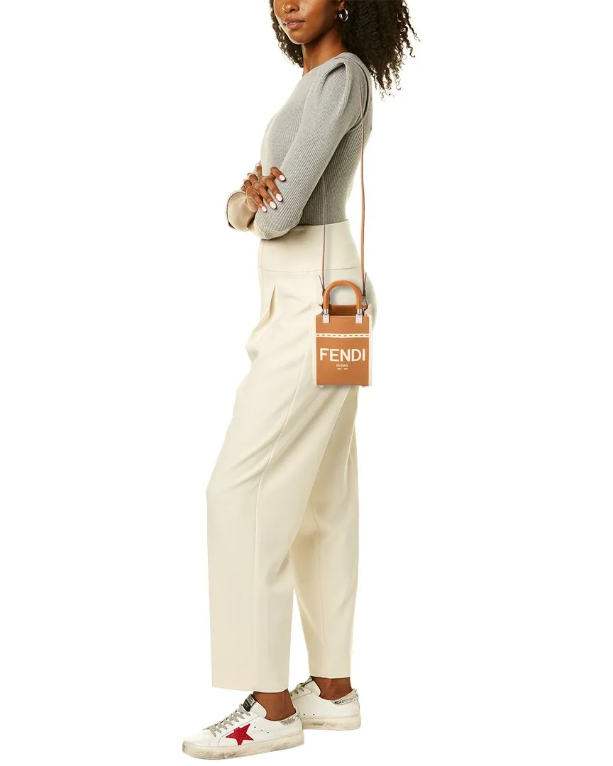 FENDI Sunshine Mini Patent Tote