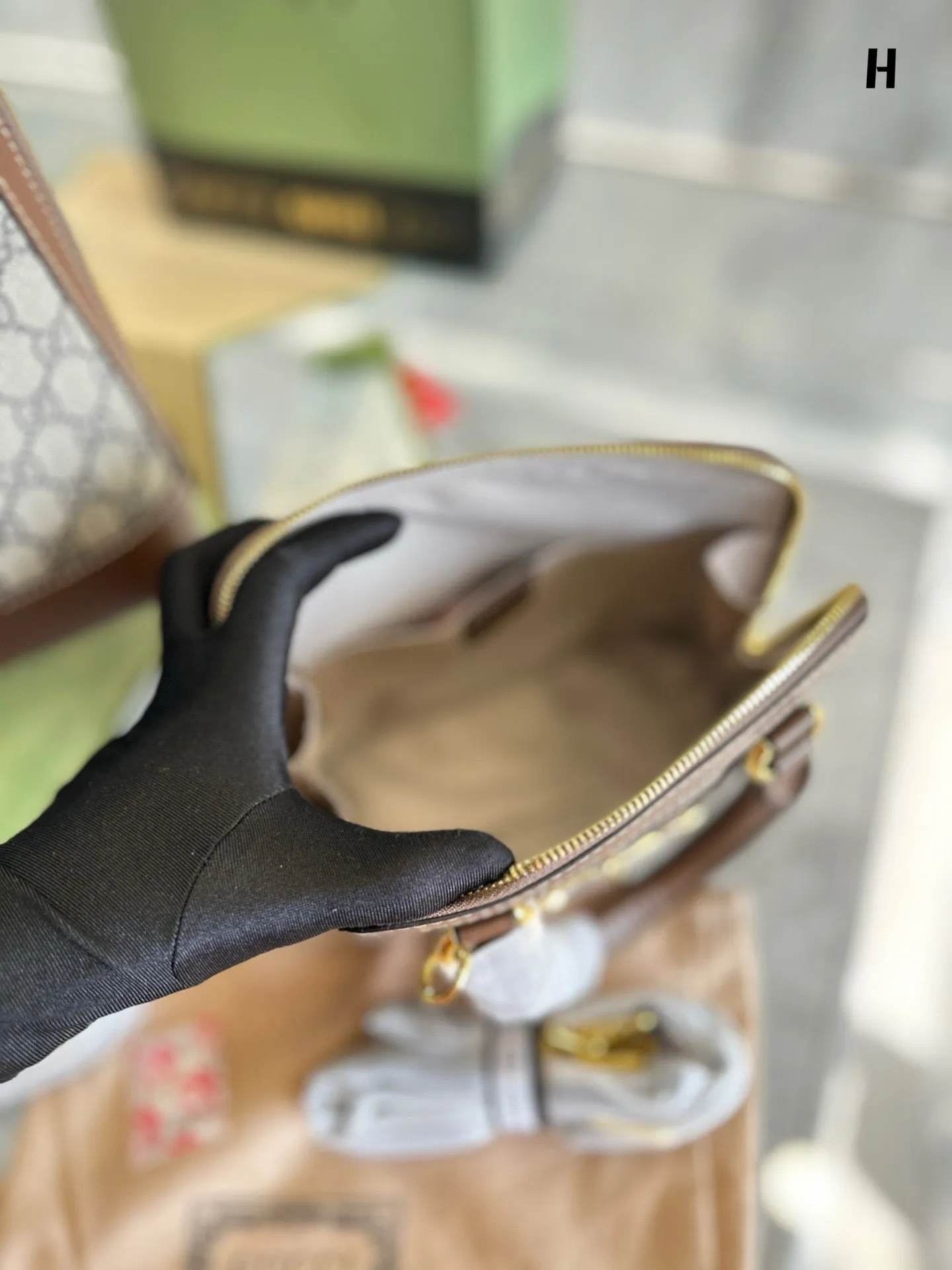 GC634 Gucci Horsebit 1955 Mini/Small Top Handle Bag