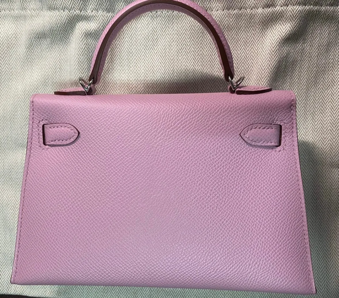 Hermès Mini Kelly Mauve Sylvestre