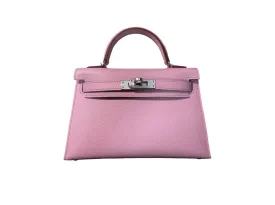 Hermès Mini Kelly Mauve Sylvestre