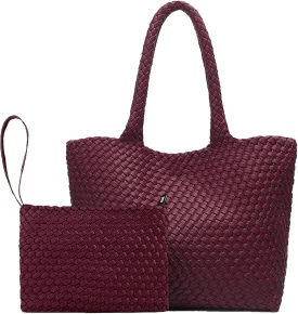 JINMANXUE Fashion Woven Bag Shopper Bag Travel Handbags and Purses Women Tote Bag Large Capacity Shoulder Bags